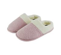 Slipper Snob - Ladies Slip On Mule Slippers with Open Back | Memory Foam | Indoor House Slippers | Faux Fur Collar (5 UK, Pink, numeric_5)