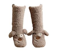 Slipper Socks - Thick and Comfortable Slipper Socks for the Cold | Winter Pantofols Socks for Living Room, Bedroom, Dormitory, Kitchen, Women, Mothers, Girls, Wives, Girlfriends, Grazio, gray, Siehe