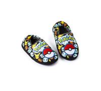 Pokemon Slippers for Boys All Over Print Pikachu Charmander Squirtle,Warm Fleece Lined Kids Slippers with Non-Slip Sole, Pokemon Gifts for Boys Girls Toddlers, 12 UK Child, Multicoloured