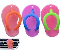 Slippers Car Air Freshener, Flip Flops Car Diffuser Vent Clip, Cute Shoe Shaped Car Aromatherapy Diffuser, with 3 Aromatherapy Tablet FJIUMOZEN (B)