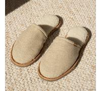 Slippers Caussün La Chevrons Beige Beige 36