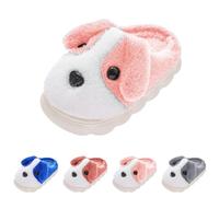 Slippers Children Boys Girls Women Soft Comfortable Memory Foam Non-Slip Slippers Dog House Plush Animal Winter Warm Slippers Indoor and Outdoor, pink, 8 UK