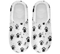 Slippers Dog Paw Prints Cute House Slippers Outdoor | Slip-on House Slipper Durable House Shoe Indoor Bedroom