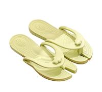 Slippers Flip Flops For Men And Women Foldable For Air Travel Ultra-Lightweight Hotel Pool Gym Bath Beach Non-Slip Folding Flip-Flops Shower Slides Shoes Sandals ( Color : Yellow , Size : 36/37 EU )