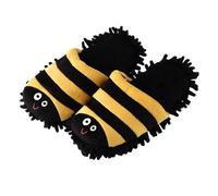 Slippers Fluffy Unisex Halloween Cute Fuzzy Pink Slip on Women Hotel Women's Scuff Furry Curly Faux Wool Slip-On Indoor Memory Foam House Shoes Womens Merry Christmas Men's Novelty Yellow 5.5
