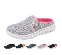 Slippers for Men and Women, Soft Slippers, Slip-On Comfortable Mules, Walking Shoes, Casual Shoes, Comfortable Garden Shoes for Unisex, Soft Leisure, EU 35-48, gray, 8.5 UK