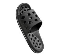 Slippers for Men, Bathroom Slippers, Non-Slip Bath Slippers, Quick Drying Shower Sandals, Unisex Bathing Shoes, Slippers, EVA Mules, Drain Holes, Bath Slippers, black, 5 UK