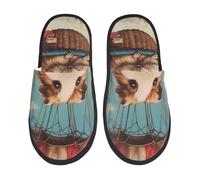 Slippers For Men Hot Balloon Guinea Animal Slippers Casual Lining Man House Shoes, For Hotel, Indoor Outdoor, Home, L