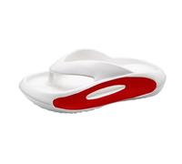 Slippers for The Elderly Men's Flops Summer Outwear Outdoor Beach Clip Foot Clip Cooler Mop Men's Slipper (White, 8)