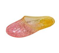 Slippers for Women Clear Glitter Clogs Open Back Hollow Out Slide Slippers Summer Beach Outdoor Garden Casual Pool Sandals Silver Grey Red