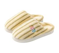 Slippers for Women House Shoes Womens Funny Slippers Fall Winter Fleece Lined Cotton Slipper for Men Women Couple's Set Postpartum Recovery Shoes Plush Cotton Slipper Heated Rechargeable (Green, 40)