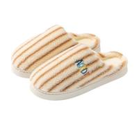 Slippers for Women House Shoes Womens Funny Slippers Fall Winter Fleece Lined Cotton Slipper for Men Women Couple's Set Postpartum Recovery Shoes Plush Cotton Slipper Heated Rechargeable (Coffee, 42)