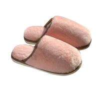 Slippers for Women House Shoes Womens Orthopedic Slippers for Women Men's Autumn Winter Warm Home Cotton Drag with Pile Thick Slipper Fall Winter Shoes Footwear (Pink, 6)