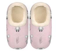 Slippers for Women Men Indoor and Outdoor Cozy Fuzzy Warm Anti-slip Slippers Soft Fluffy Winter House Bedroom Shoes, Funny Koalas Paint, 9-10