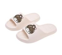 Slippers for Women Men Thick Soles Stepping Feeling Light Soft Soles Slipper Ladies Printed Cloud Sliders Lovers Summer Home Non-Slip Slides for Shower Bathroom Beach Indoor Outdoor Size 3-8