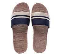 Slippers For Women Open-Toe Slip-On Linen Slippers House Indoor Slides Sandals Summer Casual Beach Vacation Lightweight Comfort Everyday Wear size 7