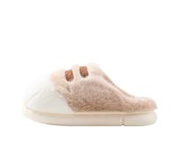 Slippers Funny Slippers with Closed Toe for Winter, for Indoor and Outdoor Use, Soft Sole, Warm Shoes with Faux Leather, Ultimate Comfort and Cosy Wear at Home, khaki, 9 UK