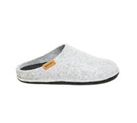 Gottstein Classic CO Wool Felt Slippers for Men and Women - with Anatomically Shaped Footbed - Seamless Felted for High Comfort - Made in Tyrol, lightgrey, 5 UK