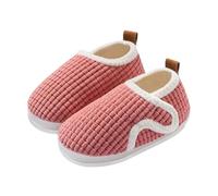 Slippers Kids Boy 23 Fashion Cute Autumn and Winter Slippers for Boys and Girls Flat Bottom Lightweight Soft and Comfortable Warm Solid Color Cartoon Animal Shape Black Black, Red (watermelon red), 8