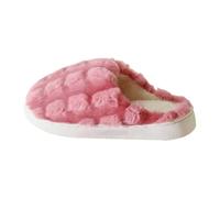 Slippers Ladies Christmas for Women Men House Bathroom Slip on Shoes Fluffy Slipper Soft Reindeer Moose Cookie Man Santa Claus Heart Motif Cozy Indoor Outdoor Xmas Womens Hot Pink 5