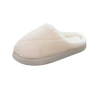 Slippers Ladies Merry Christmas Men's Novelty Ladies' with Arch Support Camping Womens Reindeer Character Plush Festive Fun Slipper Mules Women for Unisex Halloween Pumpkin White 6