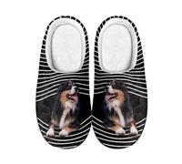 Slippers Men Black Yellow Mens Slippers Woman Comfortable Warm,Anti Slip Rubber Sole,Lightweight,Indoor Outdoor Home Slipper.Suitable For Cold Weather In Spring, Autumn, And Winter