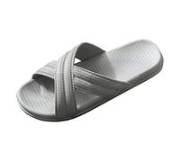 Slippers Men's Comfort Summer Shoes Men's Lightweight Bathing Shoes Non-Slip Beach Shoes Anti-Odour Slides Cross Strap Shower Shoes Practical Comfortable Slippers Waterproof Flip Flops Durable