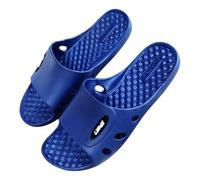Slippers Men's Summer Open Bathing Shoes Men's Non-Slip Lightweight Mules Comfortable Quick Drying Bath Slippers Soft Sole Slippers Unisex Slippers Open Toe Breathable Shower Shoes, blue, 9 UK