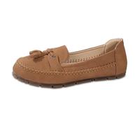 Slippers & Moccasins for Women Elegant Mary Jane Shoes Width H Low Shoes Spring Shoes Summer Shoes Barefoot Shoes Breathable Slip-On Shoes Casual Shoes Non-Slip Women's Shoes, brown, 8 UK