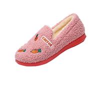 Slippers Women Closed Heel Winter Indoor Home Warm Shoes Soft Soled Thickened Moon Cozy Fleece Lined Non Slip For Comfort