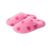 Slippers Women Closed Toe Polka Dot Memory Foam Fluffy Ladies Slippers