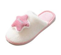 Slippers Women House Shoes Womens Warm Slippers for Women Cotton Slippes for Fuzzy Memory Flat Slide Slipper Comfy House Shoes Star Moon Decoration Shoe 7 Pink
