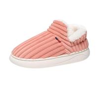 Slippers Women Ladies Christmas for Men Guest Home Women's Fluffy Memory Foam Slip on with Cozy Faux Fur Lined House Shoes Womens Unisex Halloween Cute Fuzzy Pink 6.5