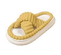 Slippers Women Ladies Pumpkin Halloweenn Arch Support Slip on Shoes for Outdoor Shoes,plush Home Women,winter Christmas Womens Merry Men's Novelty Yellow 3.5