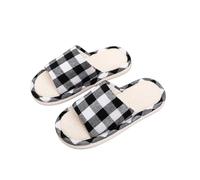 Slippers Women Ladies Unisex Halloween Pumpkin Wide Fit Arch Support House Shoes Women's Cozy Cross Band Memory Foam Merry Christmas Men's Novelty Black 4.5