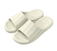 Slippers Women Men Non Slip Lightweight Soft EVA Slide Sandals Thick Sole Bathing Shoes Comfortable Indoor Mules Summer Beach Pool Shower Sliders Orthopedic Footwear (Khaki, 7.5)