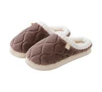 Slippers Women Pumpkin Halloweenn Fluffy Disposable White Women's Memory Foam Slip on with Cozy Faux Fur Lined House Shoes for Ladies Merry Christmas Men's Novelty Coffee 38