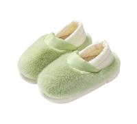 Slippers Women Size 7 Men's and Women's Autumn and Winter Warm with Wool Thickened All Wrapped Root Home Outdoor Cotton Shoes Cotton Mop Natural Reflections Slippers for Women (Green, 36)