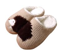 Slippers Women Size 7 Outdoor Slippers for Women Pairable Slipper Socks | House Slippers for Women Fuzzy Slipper Socks | Animal Designs Towelling Slippers Mule Slippers for Women Size 6 (Coffee, 9)