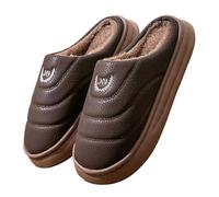 Slippers Women Slip Ons Soft Thick Sole Non Slip Warm Indoor Shoes | Soft Thick Platform, Snug Fleece Layer, Non-Slip Outsole, Lightweight Feel, Easy Slide-On, for Everyday Winter Home Wear