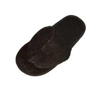 Slippers Women Washable Shower Shoes Women's Fluffy Memory Foam Slip on with Cozy Faux Fur Lined House for Ladies Slipper Scuff Furry Cute Curly Wool Slip-On Indoor Black Size 8