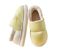 Slippers Women Womens Christmas Men Travel Mens Women's Fluffy Memory Foam Slip on with Cozy Faux Fur Lined House Shoes for Ladies Halloween Pumpkin Yellow 3.5