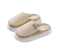 Slippers Women Womens Christmas Men Wide Fit Cute Mens Women's Flannel Soft Memory Foam Slip on House Shoes Indoor Outdoor Pumpkin Halloweenn Green 4.5