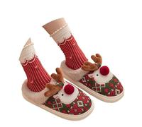 Slippers Women Womens Hotel Disposable Indoor Winter Anti-Slip Shoes for and Men Ladies Wide Fit Women's Mule Comfy Warm Shearling Lightweight Breathable Memory Foam House Green Size 6