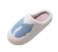 Slippers Women Womens Pink Leopard Print Foldable Shoes House Bedroom Corduroy Crossbands Open Toe Slides Sandals Comfy Spa Towelling Women’s Soft Memory Foam Non-Slip Indoor Outdoor Sky Blue Size 5.5