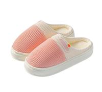 Slippers Women Womens Pumpkin Halloweenn Leopard Print Halloween Women’s Corduroy Soft Comfy Memory Foam Non-Slip House Shoes Indoor Outdoor for Christmas Men Pink 3.5