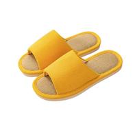 Slippers Women Women's Unisex Halloween Cute Fuzzy Slipper Bathroom Soft Plush Fluffy Lightweight House Moose Cookie Man Santa Claus Cozy Ladies Christmas for Men Yellow 3