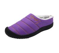 Slippers Womens Christmas Halloween Pumpkin for Mens Slipper Extra Wide Swollen Feet Ladies Foldable Shoes Fur Lined Festive Women Merry Men's Novelty Purple 5