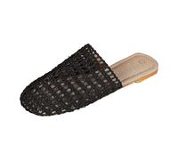 Slippers Women's Closed Mules Breathable Espadrilles for Women Clogs Breathable Slippers Mesh Slippers Slip On Garden Shoes Seniors Summer Mules Flat Sole
