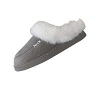 Slippers Women's Closed Slippers Women's Plush Funny Warm Lined Winter Shoes with Platform Mules Slip On Felt Slippers Leisure Felt Slippers Minimalist Slippers Plush, gray, 8 UK